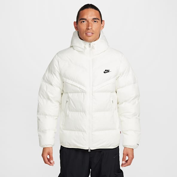 Nike all white jacket online